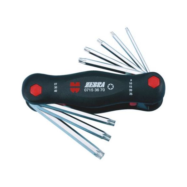 Allen key folding set, TX  - ALLENKEY-SET-INTX-HOLD-8PCS