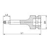 1/2-inch impact socket wrench insert - IMPSKTWRNCH-1/2IN-LONG-TX40