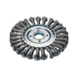 Round brushes (steel) - RDBRSH-AG-KNOTTED-STEEL-D125MM