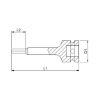 1/2-inch impact socket wrench insert - IMPSKTWRNCH-1/2IN-INHEX-LONG-10MM