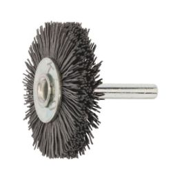 Spindle-mounted round wheel brush - RDSHFTBRSH-SIC-0,6MM-D70X12MM