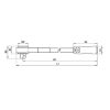 3/4-inch ratchet - RTCH-REV-3/4IN-FINETEETHED