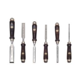 Bevelled-edge chisel assortment - FRMCHIS-SET-DIN5139-6PCS
