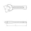 Open-end slugging wrench - OPNSLUGWRNCH-DIN133-WS30
