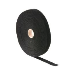 Double-sided hook and loop fastener strip - SECTPE-DB-BLACK-W20MM-L25M