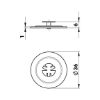 Round plate W-RO 36 - AY-STEELWASHER-(DIGA-CS1)-36MM
