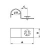 Securing shackle W-GFIXB 927 - AY-FIXBRIDE-(DIGA CS1)-FIXB-28MM