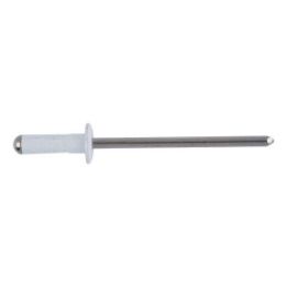 Blind rivet, round pan head - RIV-MHD-ALU/A2-WHITE-(0,5-6,3)-4X10