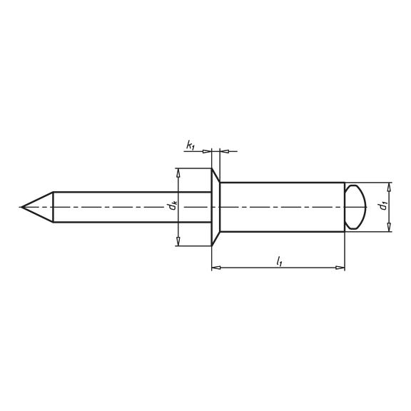 WÜRTH Malta Online Shop-Blind rivet, 120° countersunk head