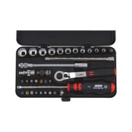 1/4 inch socket wrench assortment - SKTWRNCH-SET-1/4IN-MULTI-34PCS