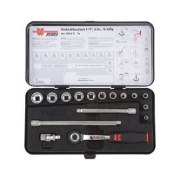 1/4 inch socket wrench assortment - SKTWRNCH-SET-1/4IN-HEX-16PCS