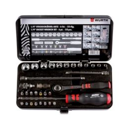1/4 inch socket wrench assortment - SKTWRNCH-SET-1/4IN-33PCS