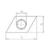 Threaded plate - THRPLT-M8-A2-(PROFIL 28/15)