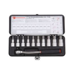 1/2 inch socket wrench assortment - SKTWRNCH-SET-1/2IN-INHEX-11PCS