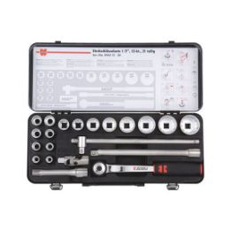 1/2 inch socket wrench assortment - SKTWRNCH-SET-1/2IN-EX12PT-21PCS