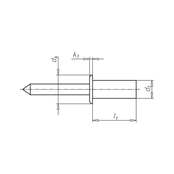 WÜRTH Malta Online Shop-Closed-end blind rivet, round pan head