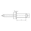 Blind rivet with large round pan head - RIV-MHD-ALU/ST-(-/A2K)-(6-8)-5X12