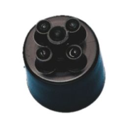 End cap for insulated corrugated pipe - AY-ENDCAP-CND-PLA-BLACK-NW10