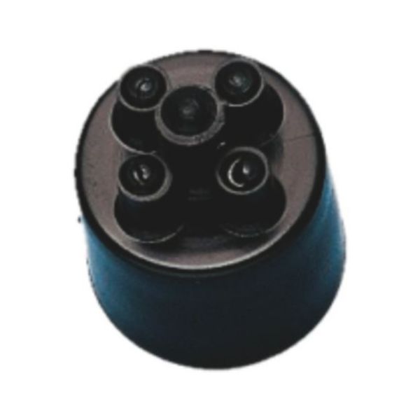 End cap for insulated corrugated pipe - AY-ENDCAP-CND-PLA-BLACK-NW10