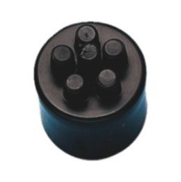 End cap for insulated corrugated pipe - AY-ENDCAP-CND-PLA-BLACK-NW13