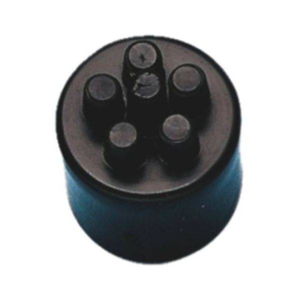 End cap for insulated corrugated pipe - AY-ENDCAP-CND-PLA-BLACK-NW13