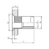 Rivet nut with countersunk head and knurled shank - NUT-RIV-CS-(A2K)-(1,5-4,0)-5,9X12,5-M4