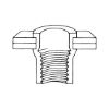 Rivet nut with countersunk head and knurled shank - NUT-RIV-CS-(A2K)-(1,5-4,0)-10,9X18,5-M8