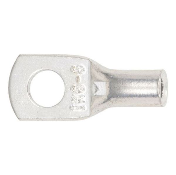 Pipe cable lug with inspection hole - PIPCBLLUG-INSPHO-CU-(J2N)-M6-6,0SMM