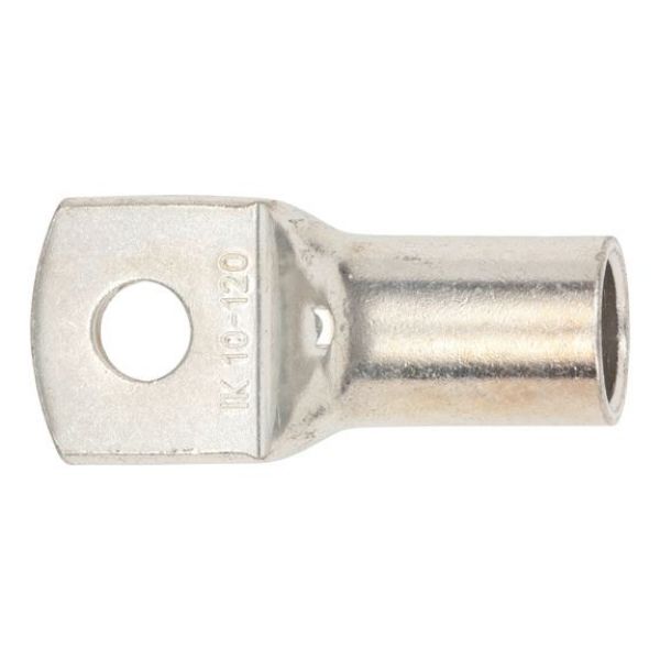 Pipe cable lug with inspection hole - PIPCBLLUG-INSPHO-CU-(J2N)-M12-120,0SMM