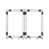 Glazing block - GLZNGPCKR-WO.SLPPROT-36X2