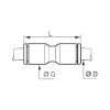 Plastic plug-in connectors - QCKPLGCON-CHANNEL-STRAIGHT-PLA-D6MM