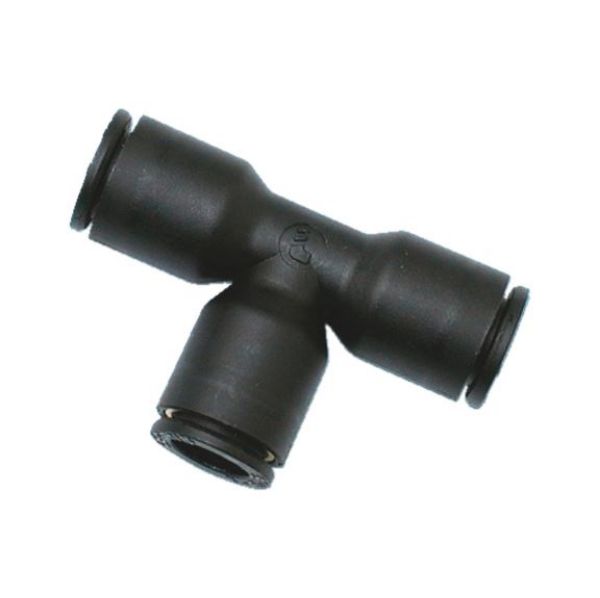 Plastic T-connector - QCKPLGCON-(T-CON)-PLA-D8MM