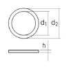 Flat gasket - FLSEAL-DN16