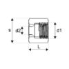 Brake pipe nipple, type E - BRKPIPNPL-E-PIPD4,75-WS14-M10X1
