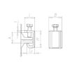 Ventilation duct clamp - C2C - AIRDCTCLMP-(A2K)-1,5KN