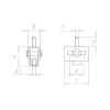 Sliding piece - C2C - SLID-(A2K)-(ET-M10)-(IT-M8-M10)