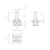 VARIFIX&lt;SUP&gt;&reg; &lt;/SUP&gt;quick fastener Systemfix 41 - C2C - QCKFXNG-SYSTEMFIX-PRFL41-M8X60MM