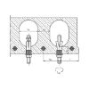 Hollow ceiling anchor W-HD - ANC-(W-HD)-(A2K)-M12X45/58