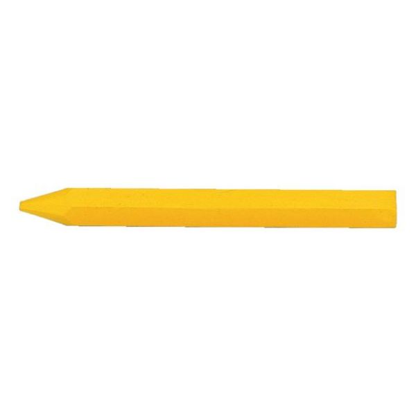 Oil marking chalk - OILMRKCHLK-HEX-YELLOW-W12-L120MM