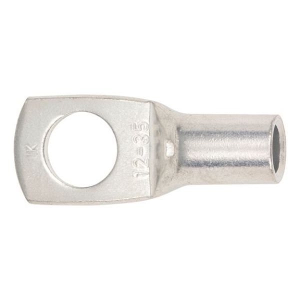 Pipe cable lug with inspection hole - PIPCBLLUG-INSPHO-CU-(J2N)-M12-35,0SMM