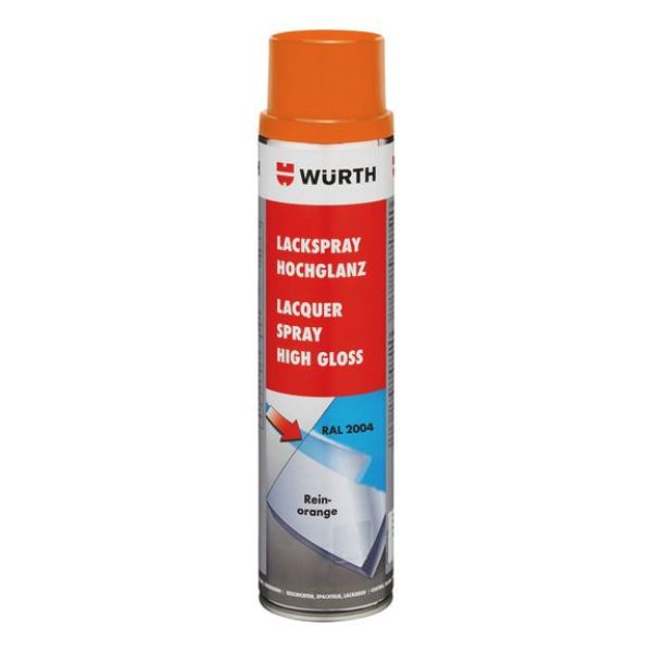 Paint spray, high gloss - PNTSPR-R2004-PUREORANGE-600ML
