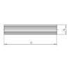 Serrated rod - ROD-WO-BEECH-20X1000