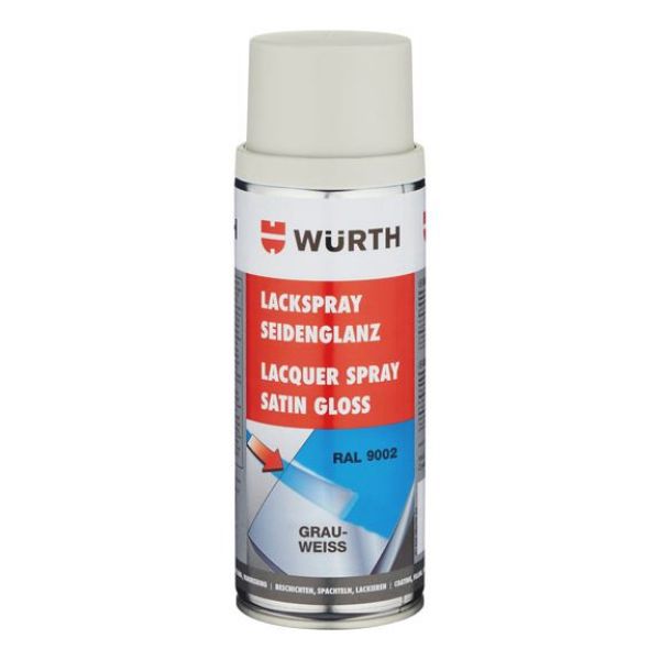 Paint spray, silk gloss - PNTSPR-R9002-GREYWHITE-SATINGLOSS-400ML
