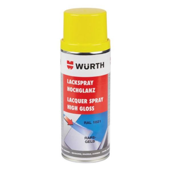 Paint spray, high gloss - PNTSPR-R1021-RAPEYELLOW-400ML