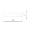 Threaded rod with trapezoidal thread - THRROD-WN976-DIN103-7E-C15-TR30X6X1000