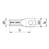 Compression cable lug - COMPCBLLUG-RG-CU-(J2N)-DIN-M10-25,0SMM