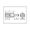 Plastic spacer bolts - STUD-SPCE-PLA-ET/IT-WS8-M4X10MM