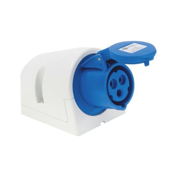 CEE wall box 250/400 V, 6h - WLSKT-CEE-BLUE-3POL-16A-250V-IP44