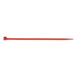 Coloured cable tie with plastic tongue closure - CBLTIE-PLA-PLALATCH-RED-3,5X200MM