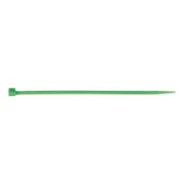 Coloured cable tie with plastic tongue closure - CBLTIE-PLA-PLALATCH-GREEN-3,5X200MM